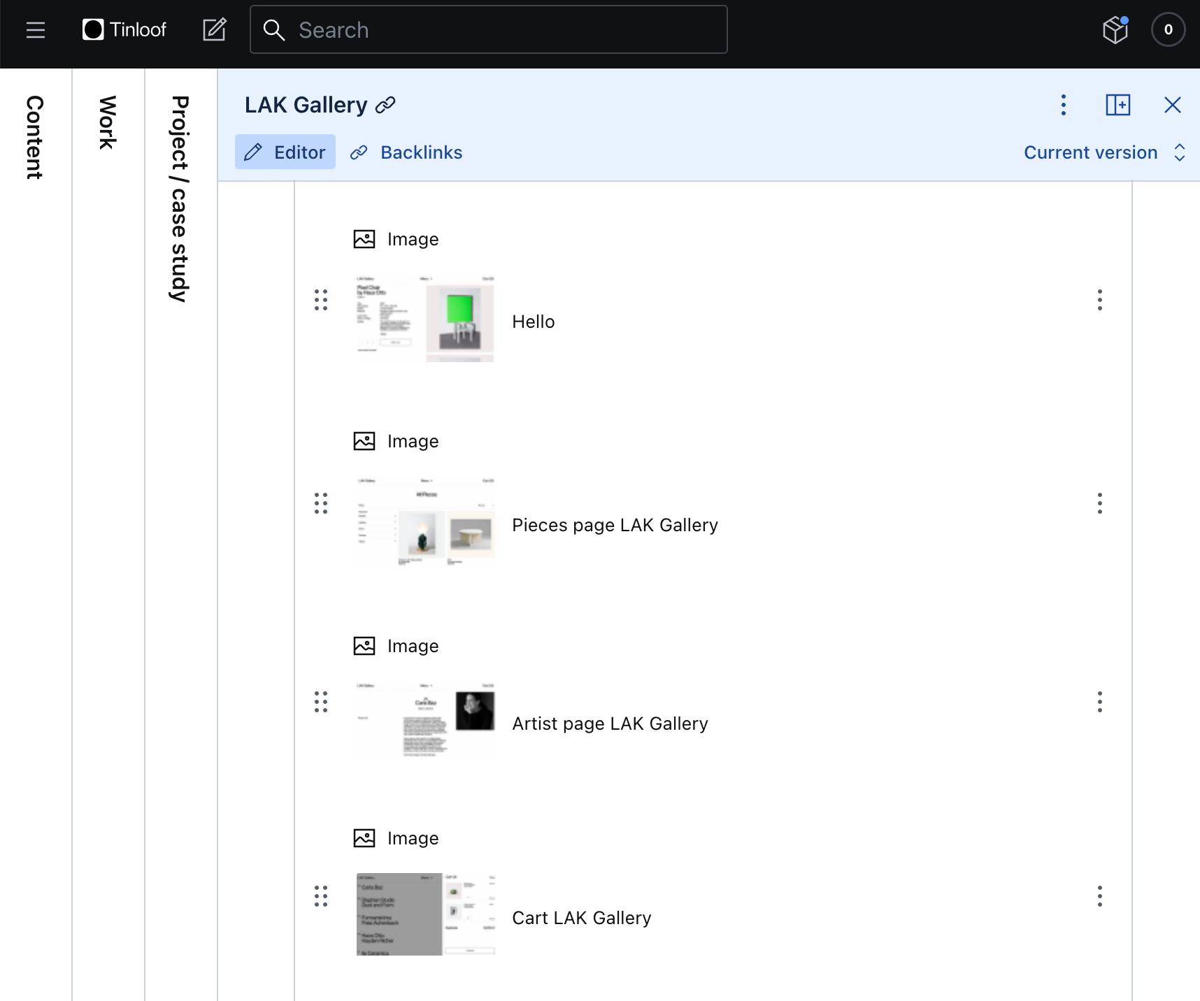 Images as modules on Sanity