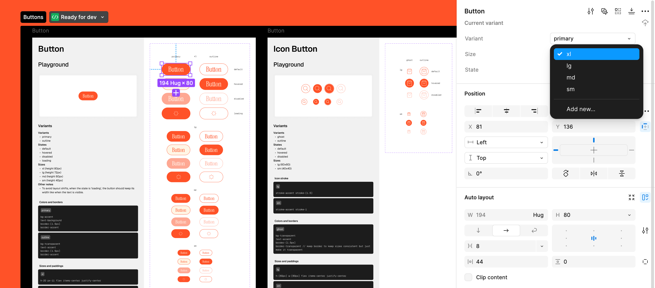 Figma variant dropdown