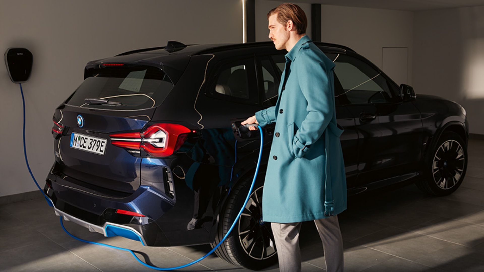 BMW iX3 charging at home