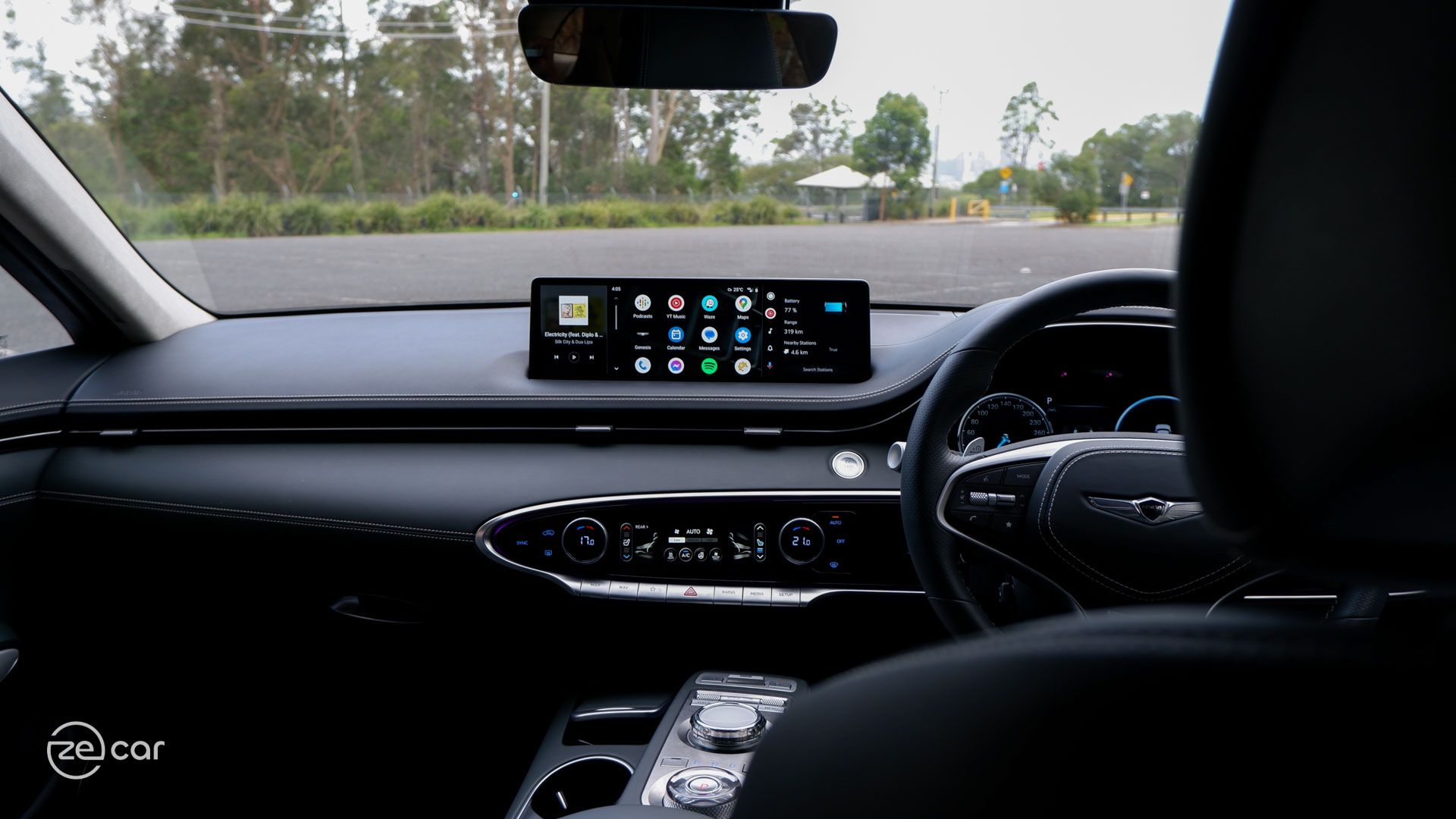Android Auto touchscreen on Genesis Electrified GV70