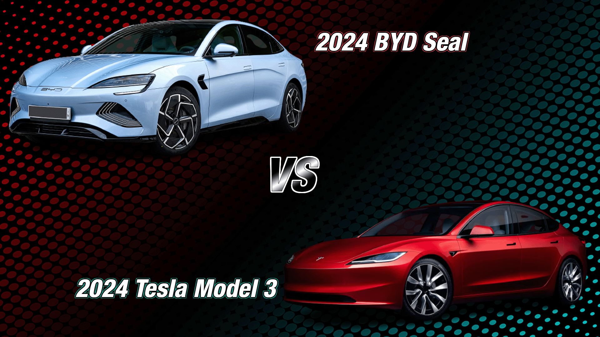 BYD Seal vs Tesla Model 3 (2024) comparison