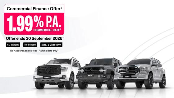 GWM PHEV 1.99% p.a. Finance Offer