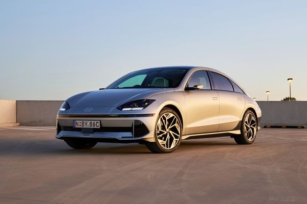 2023 Hyundai IONIQ 6 EPIQ electric sedan in sleek aerodynamic design