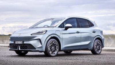 MG4 EV Urban electric hatchback front three quarter view - $2,000 cashback offer