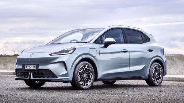 MG4 EV Urban electric hatchback front three quarter view - $2,000 cashback offer