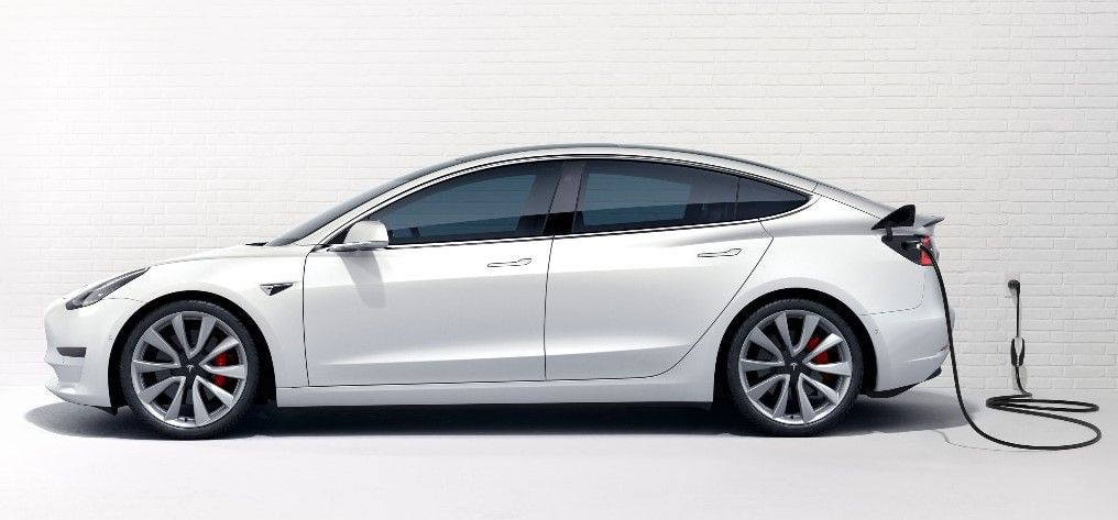 Tesla Model 3 charging at home
