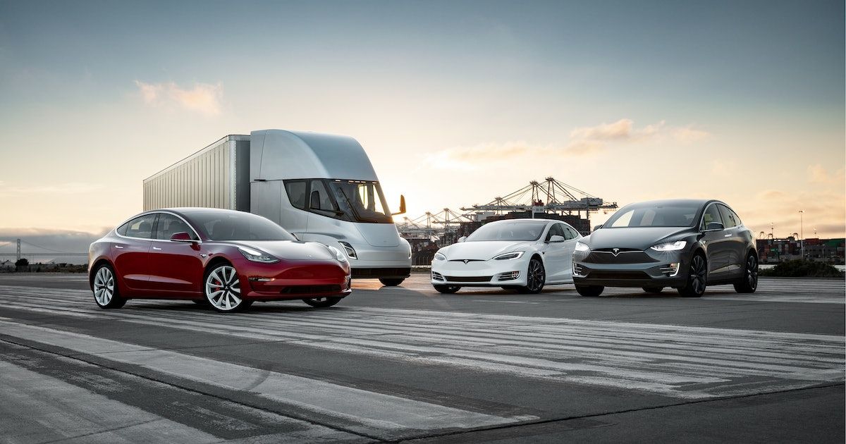 Tesla Model S, 3, X and Y and Semi