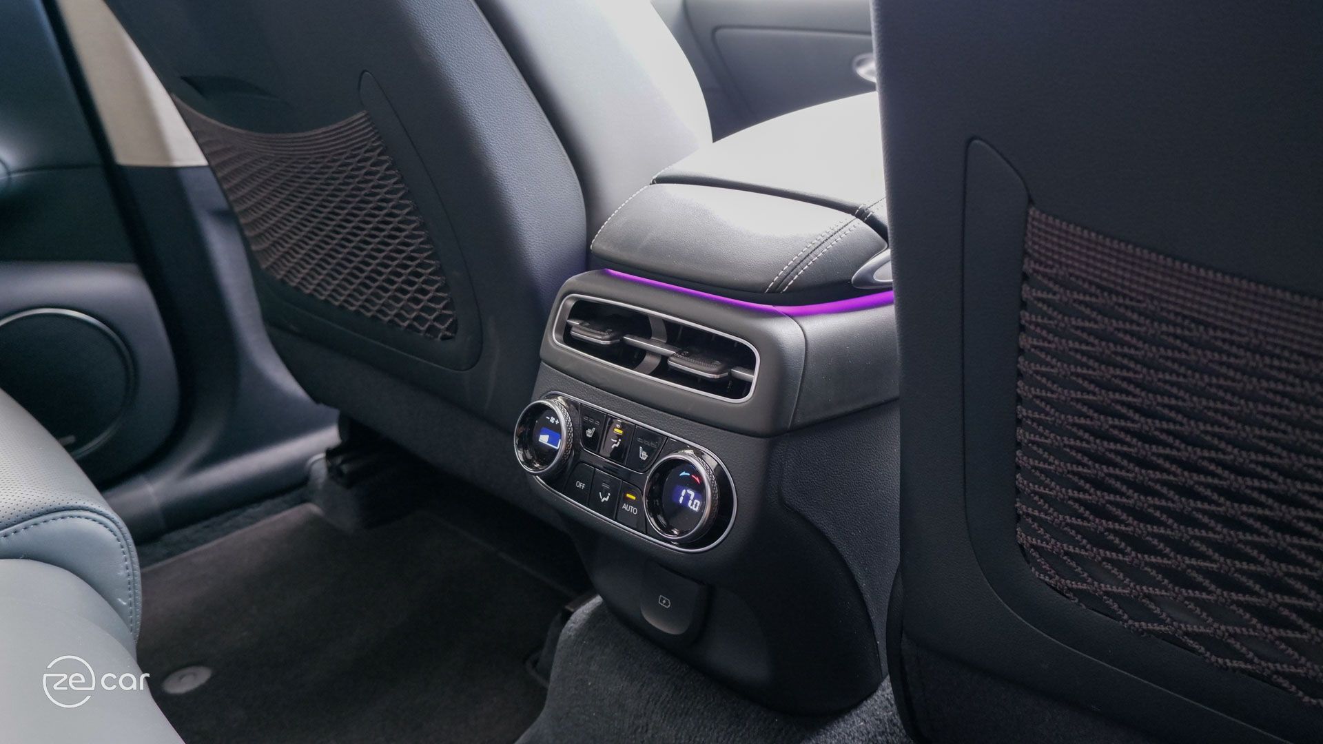 Genesis Electrified GV70 centre console and front row