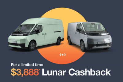 Farizon SuperVan SV Lunar New Year Cashback Promotion - $3,888 cashback offer on electric commercial van
