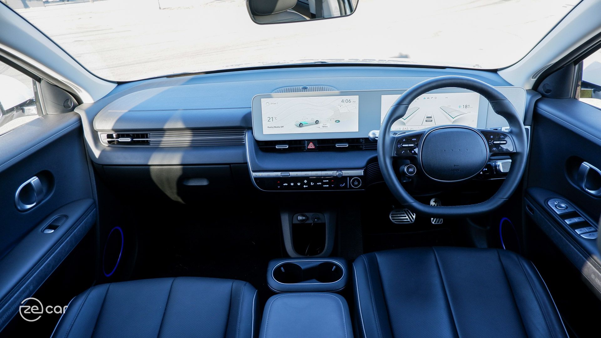 Hyundai Ioniq 5 front light and interior