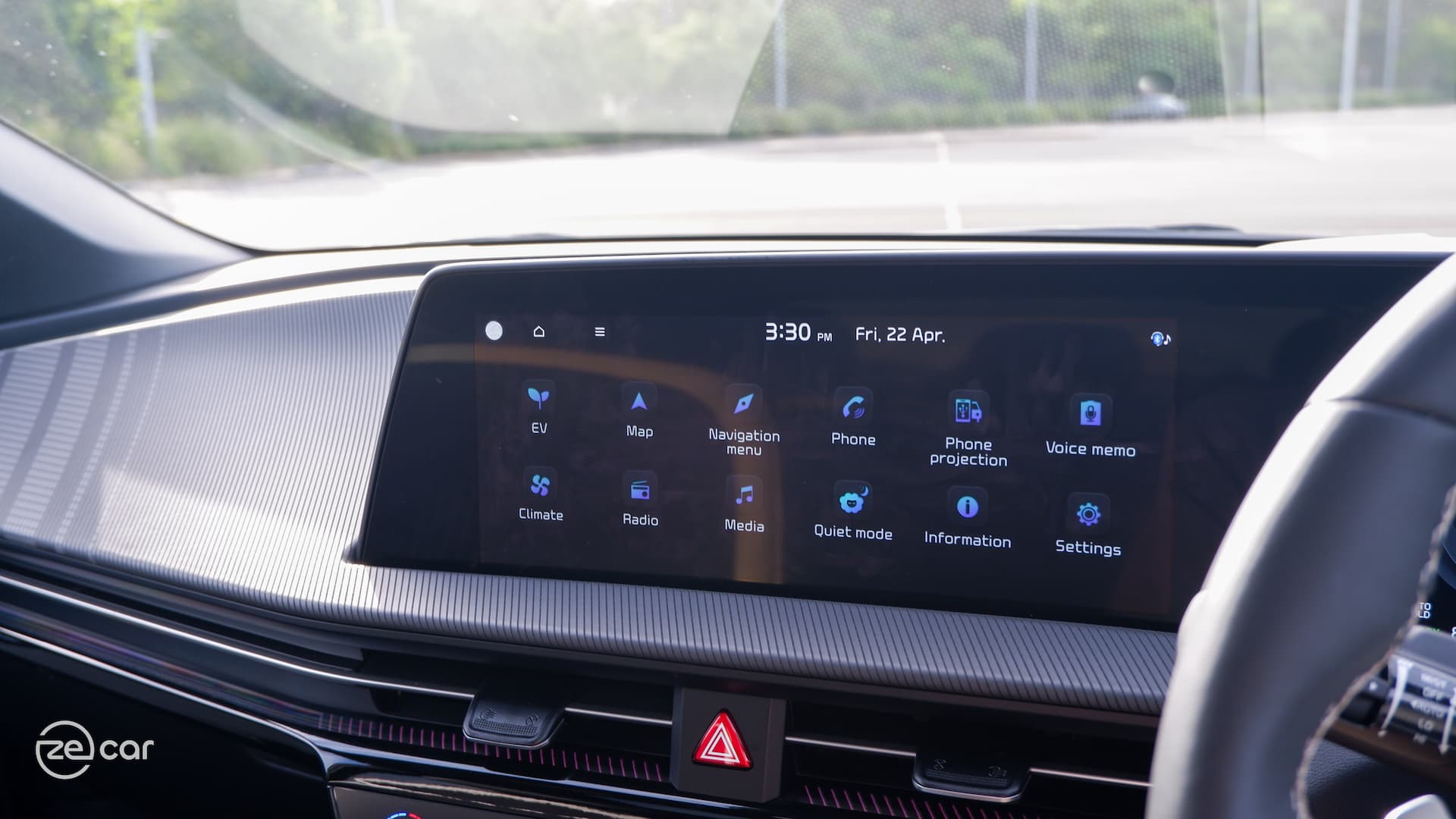 Kia EV6 GT-Line infotainment system apps screen