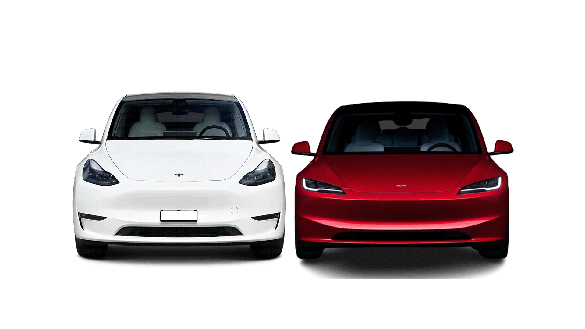 2024 Tesla Model 3 vs. Model Y Size and Spec comparison Zecar
