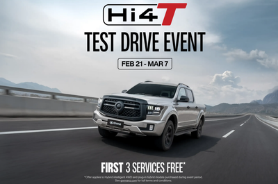 GWM Hi4 plug-in hybrid vehicle test drive event promotional image