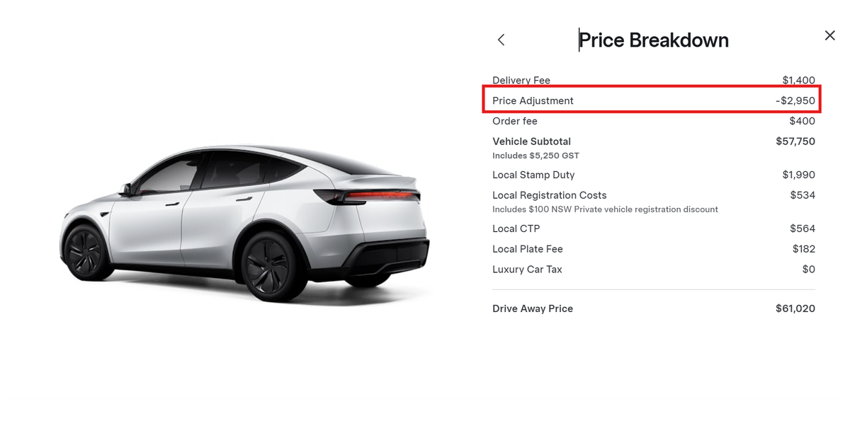 Tesla Discounts Model 3 and Model Y Stock by 5%, Up to $3750