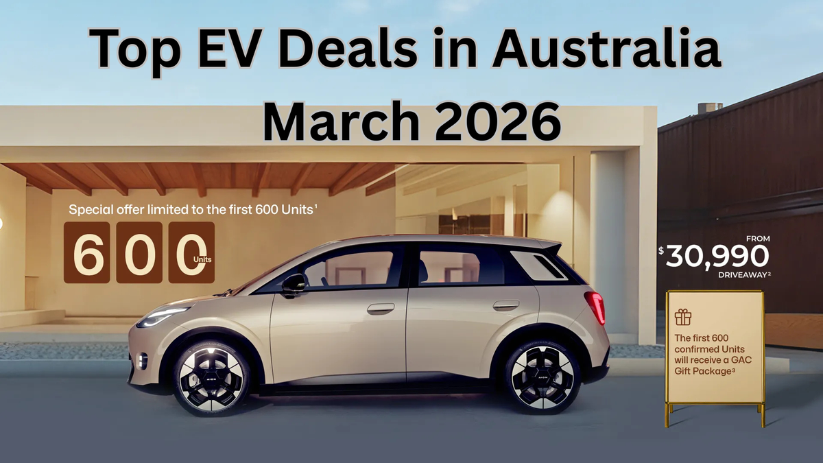Top EV Deals in Australia – March 2026 | Best Electric Car Discounts & Offers