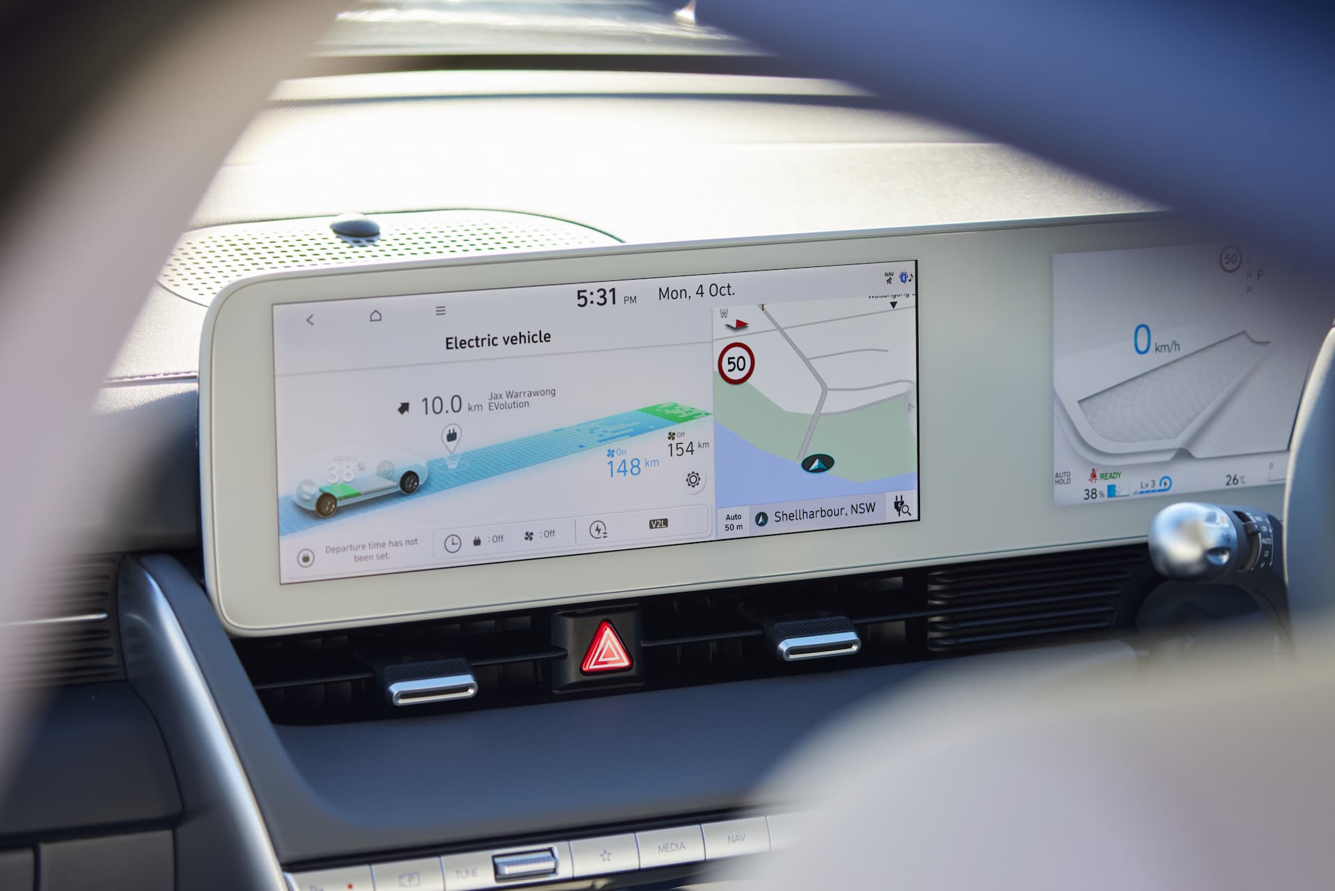 Hyundai Ioniq 5 EV settings touchscreen