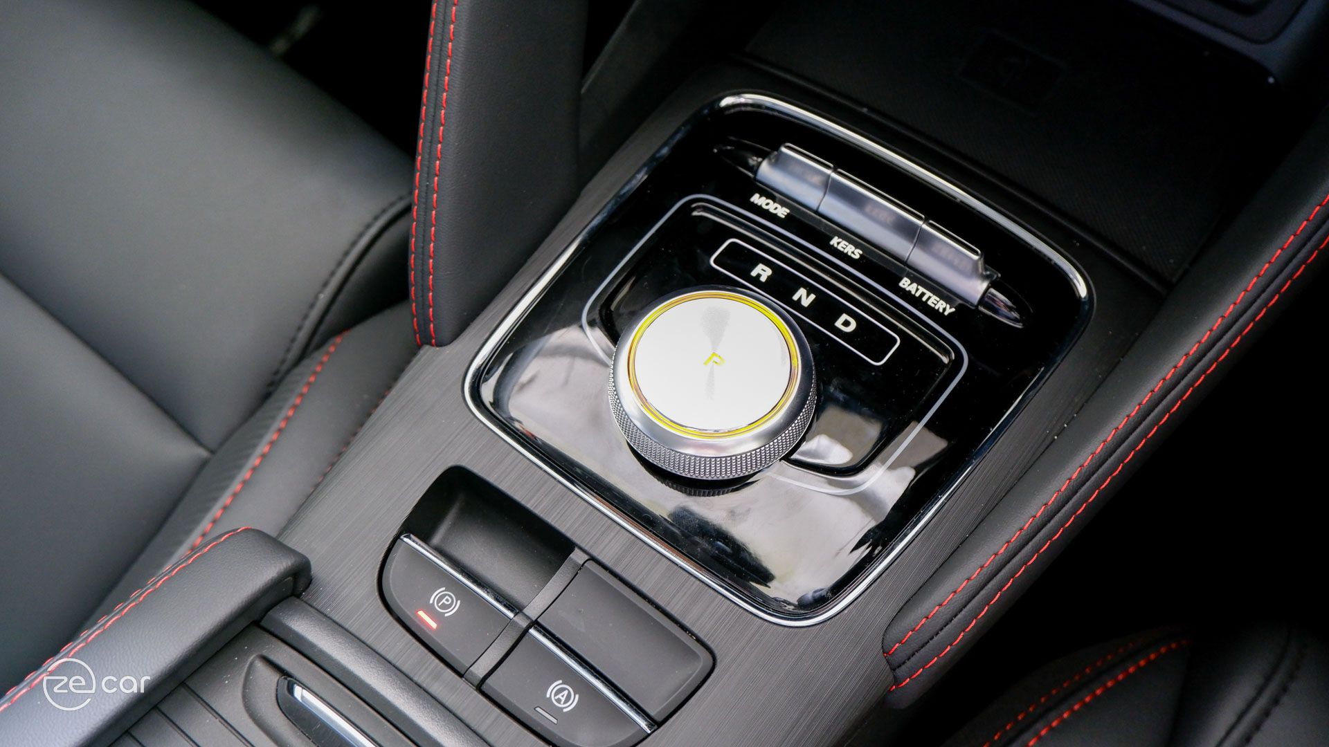 MG ZS EV interior air vent and drive selector