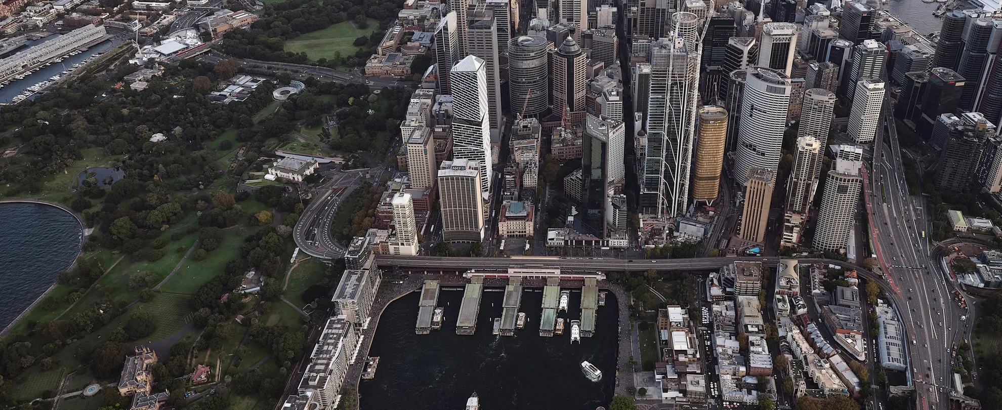 Sydney Aerial View Quay Quarter Tower Sydney