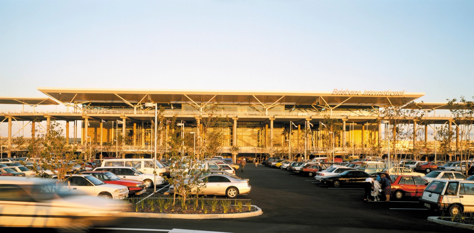 Brisbane International Terminal, designed by Bligh Voller Architects with Lend Lease Design, completed 1995.