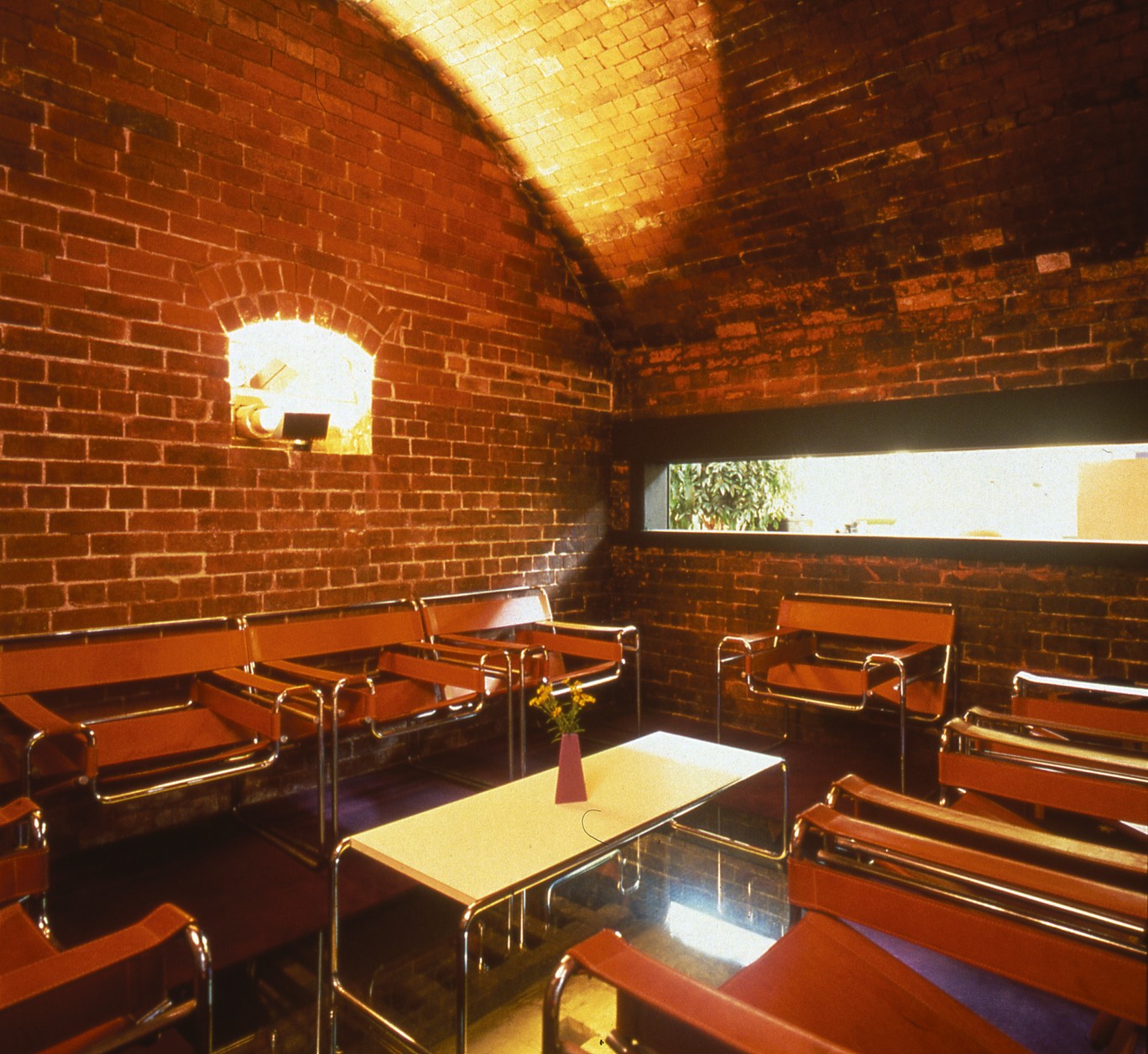 Inside the old oven