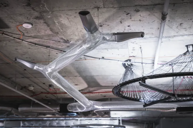 3D printed from waste plastic, Systems Reef air delivery can replace ceilings and steel ducting improving HVAC upgrades.