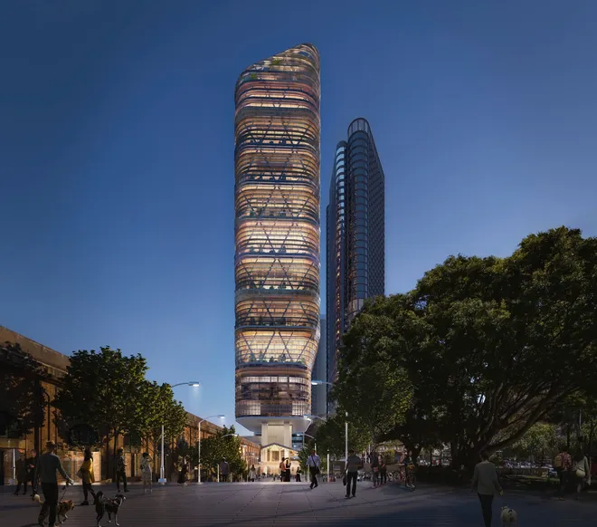 BVN Architecture Sydney award-winning architecture Australia — computational design timber hybrid tower, adaptive reuse