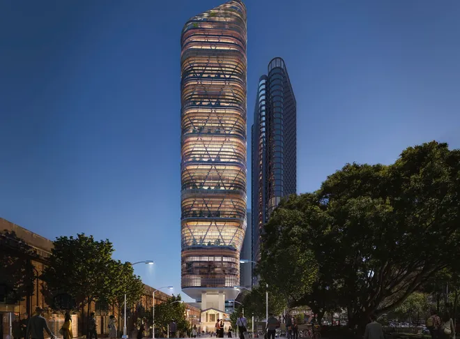 BVN Architecture Sydney award-winning architecture Australia — computational design timber hybrid tower, adaptive reuse