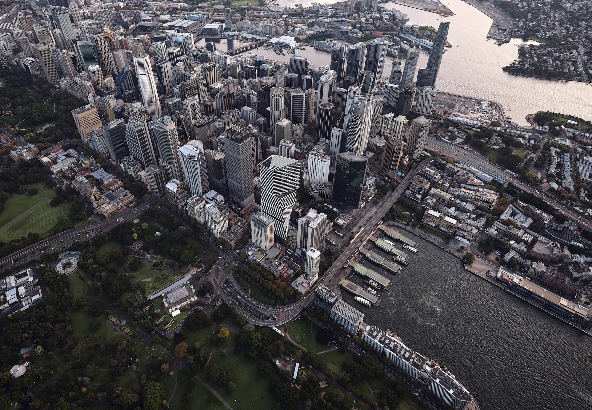 Sydney CBD Aerial View Quay Quarter Tower Sydney