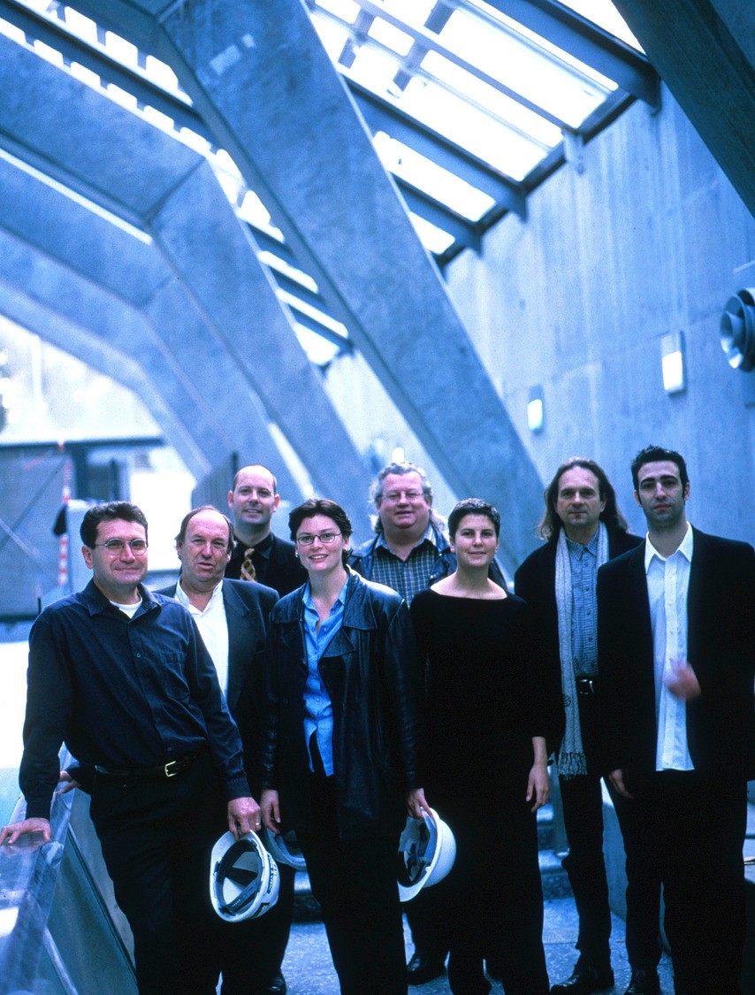 At the completion of the Cook and Phillip Park Pool. L-R Kim Humphreys, Lawrence Nield, Bill Dowzer, Jane Williams, Terry Rowland, Leanne Hodyl, Victor Buryseck, Leny Lembo