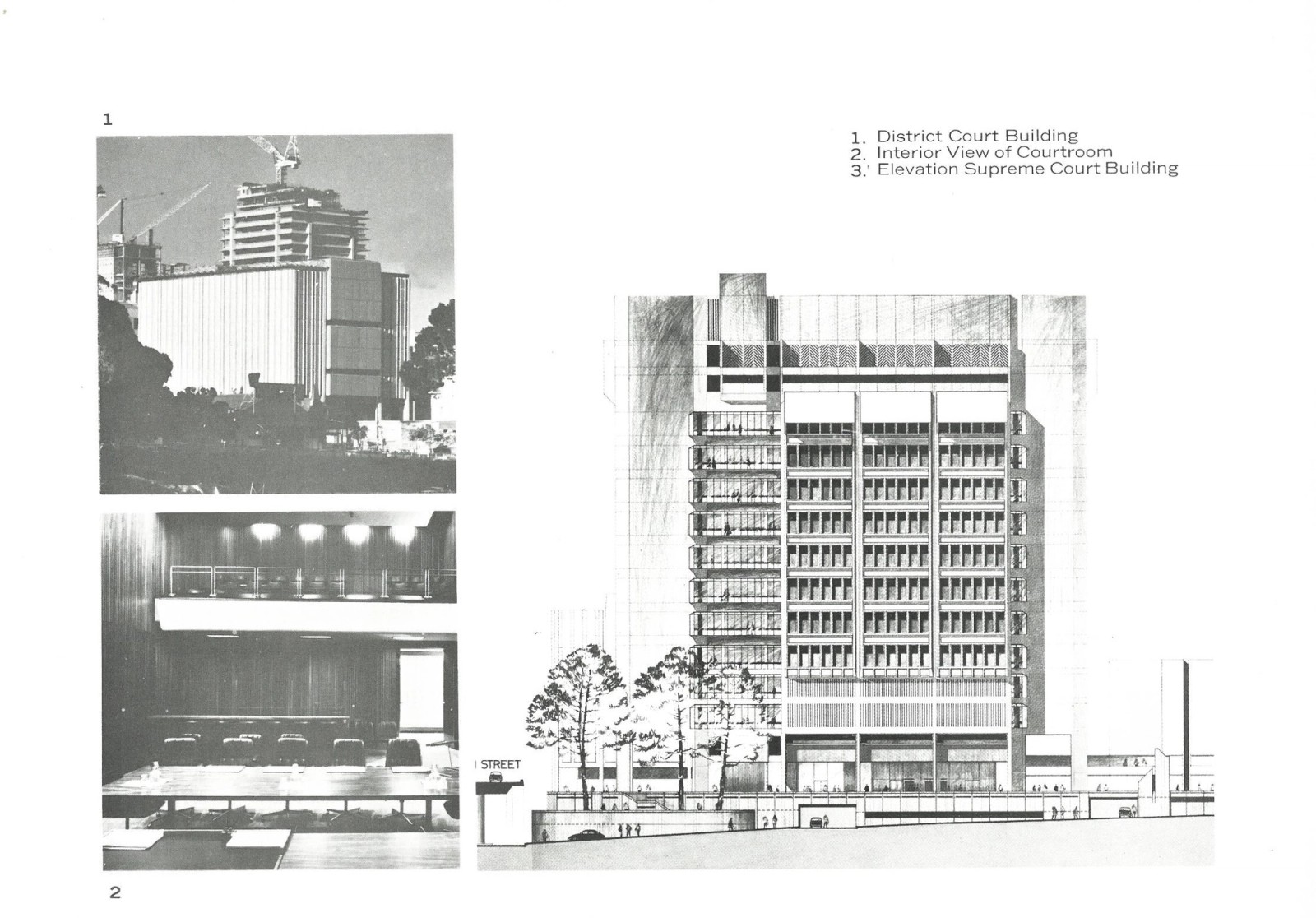 Brisbane Supreme Courts, Brisbane QLD. 1970.