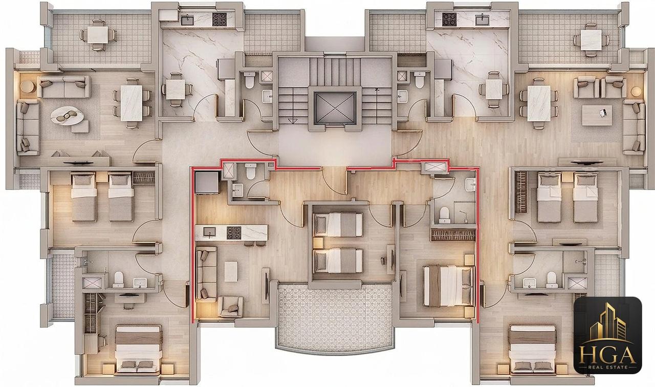 2-bedroom apartment for sale in Zouk Mikael — Photo 1 of 1