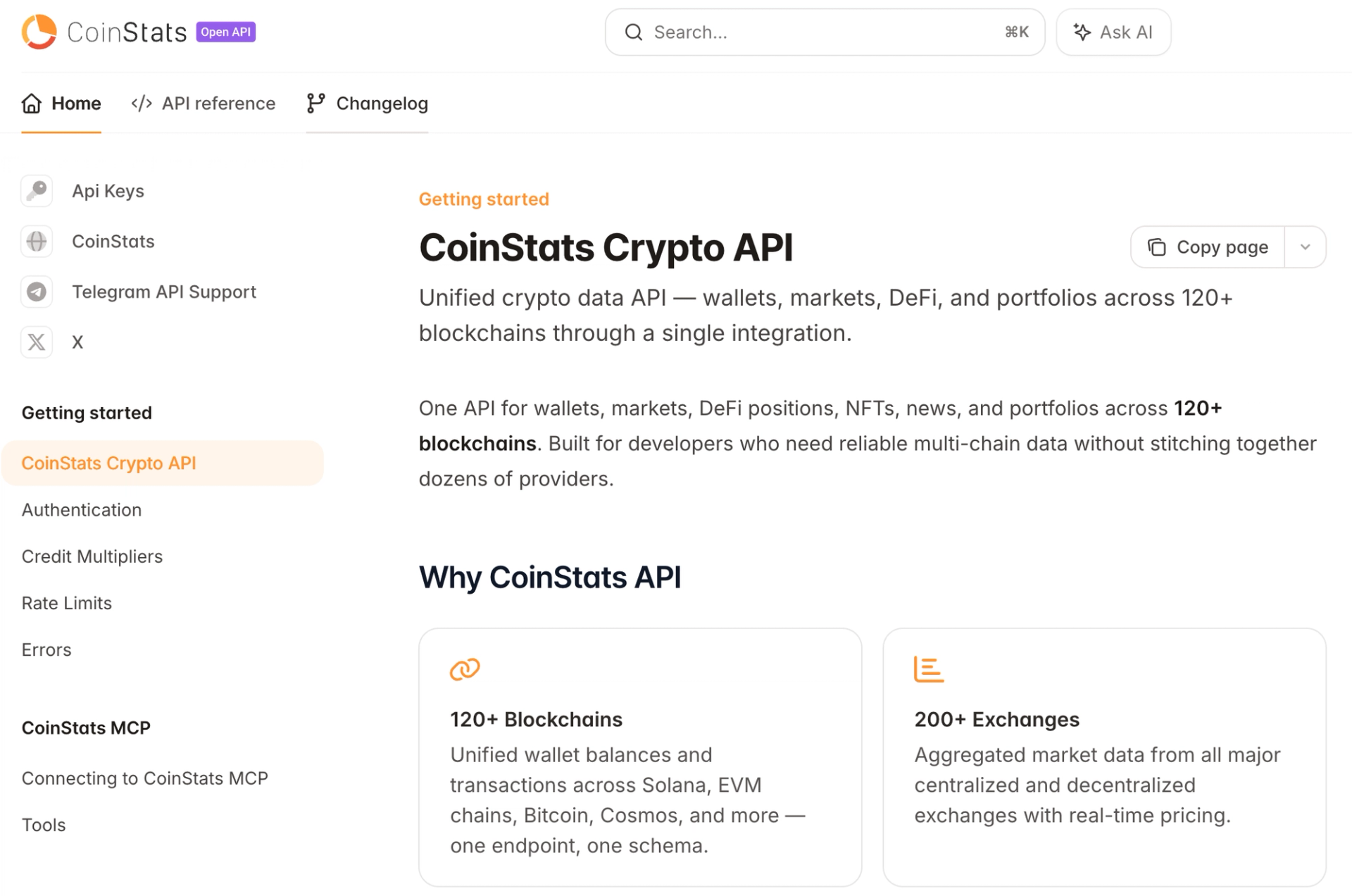 CoinStats Crypto API