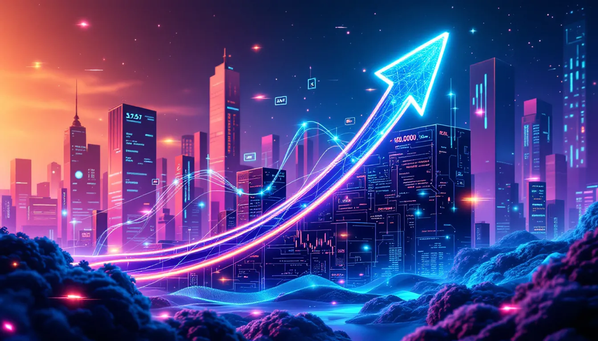 An illustration depicting the concept of arbitrage opportunities in cryptocurrency markets.