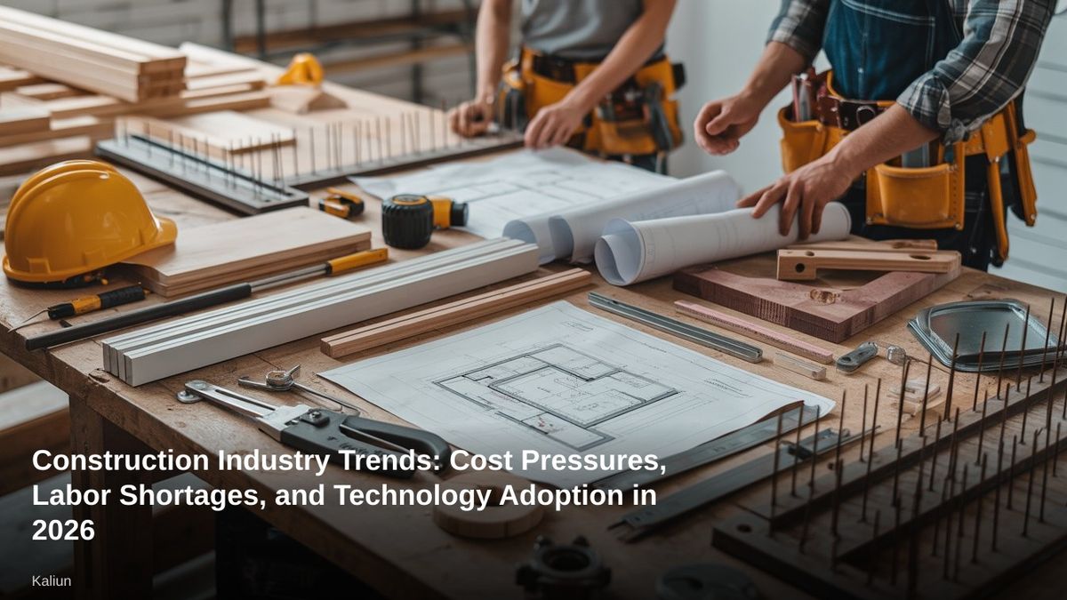 Construction Industry Trends: Cost Pressures, Labor Shortages, and Technology Adoption in 2026