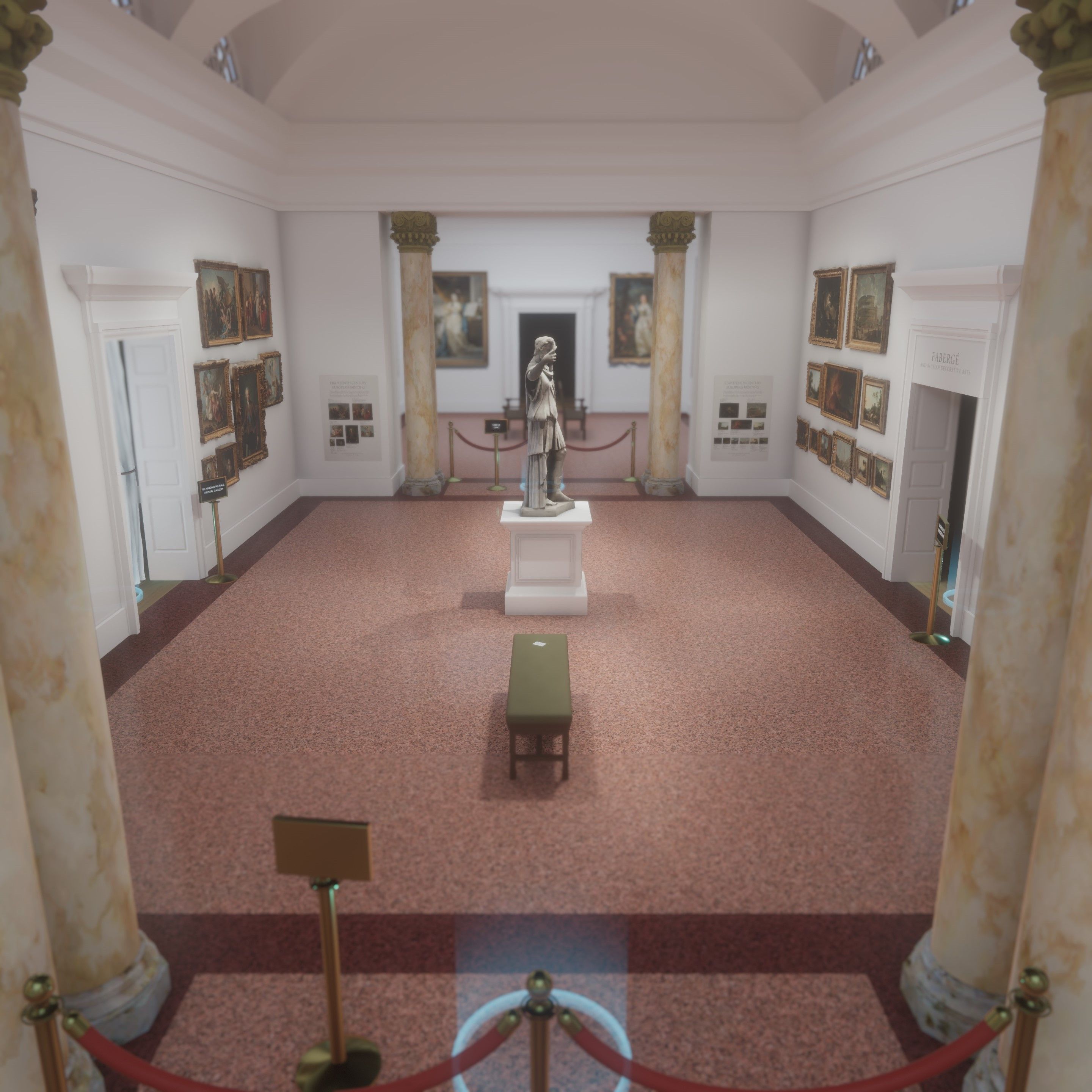 The 19th century European art room at the VMFA