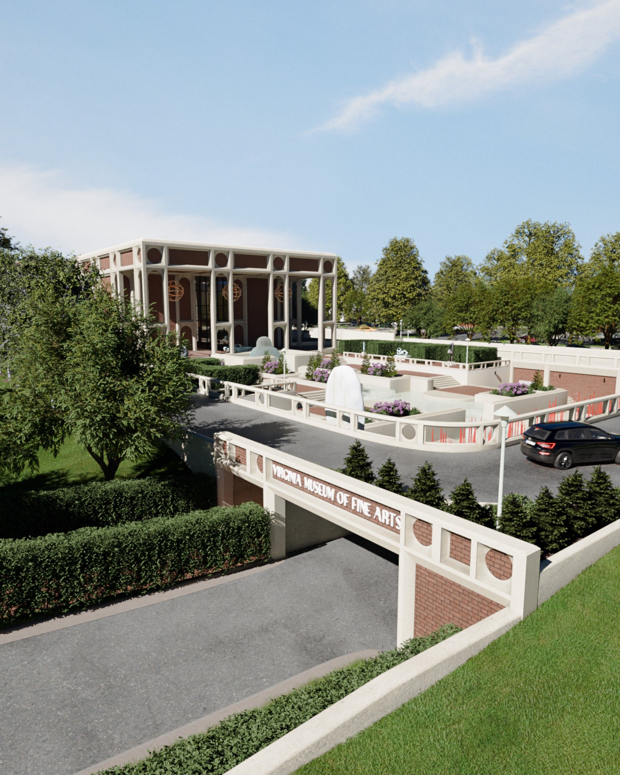The proposed Entrance Wing of the VMFA