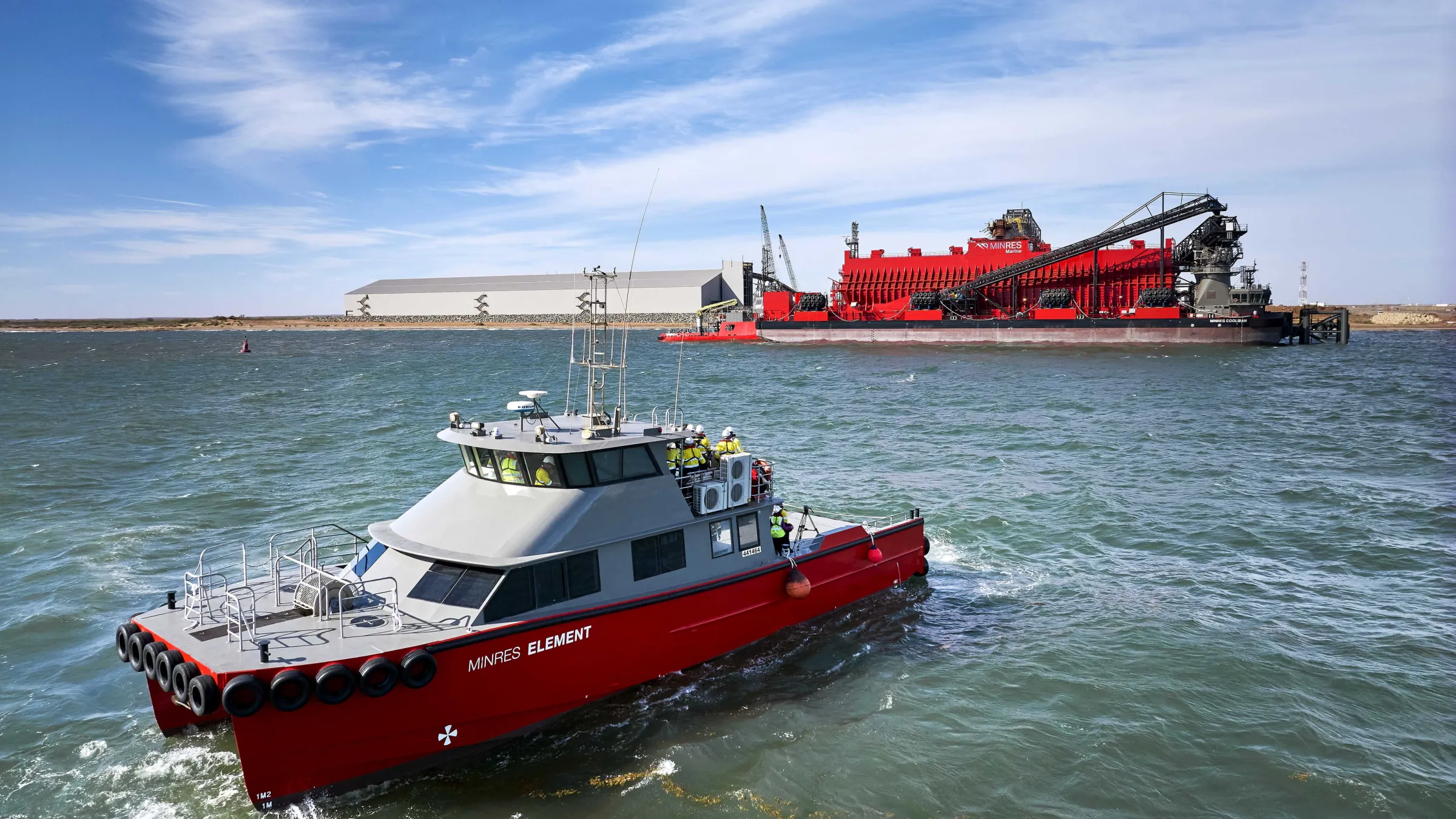 Two tug boats