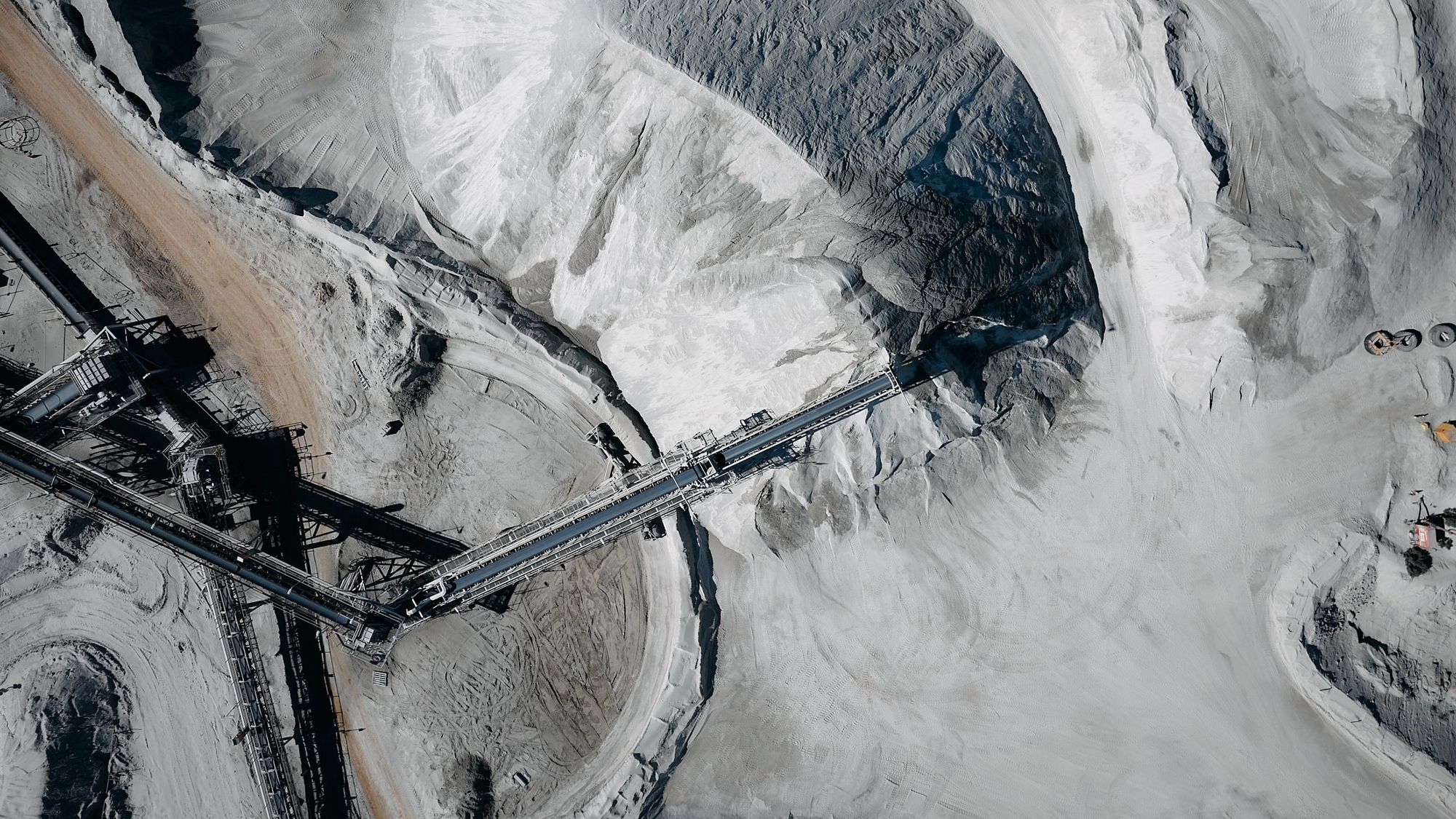 Drone image of Mt Marion lithium mine site