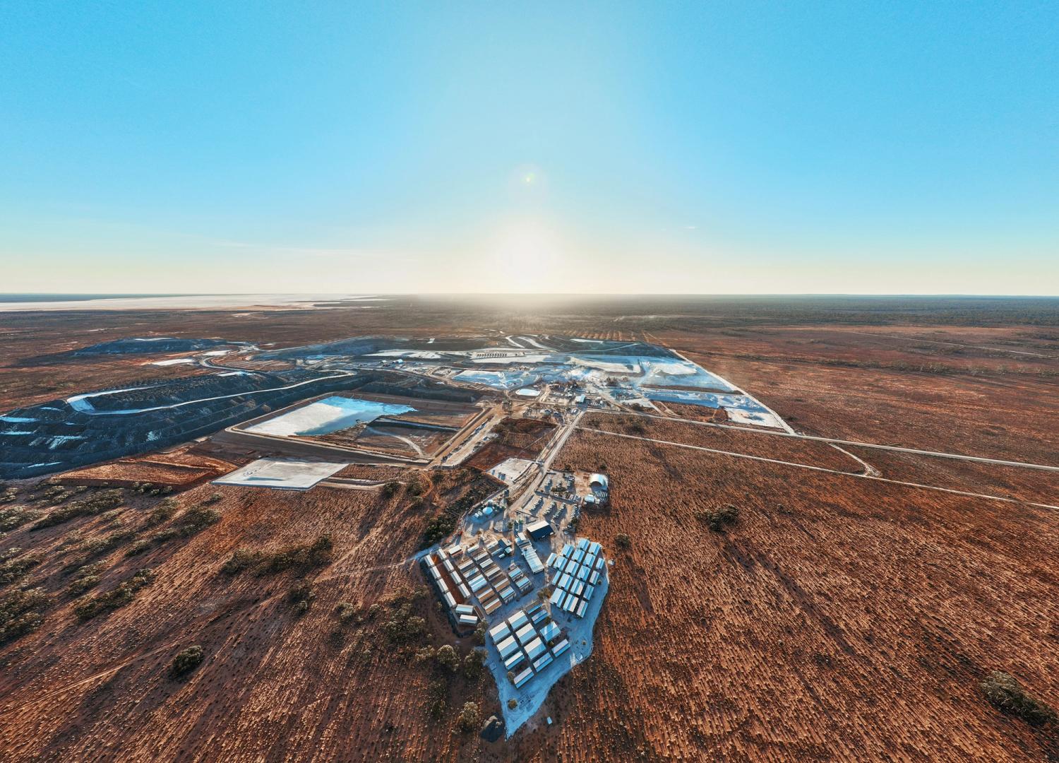 Drone footage of MinRes Bald Hill minesite