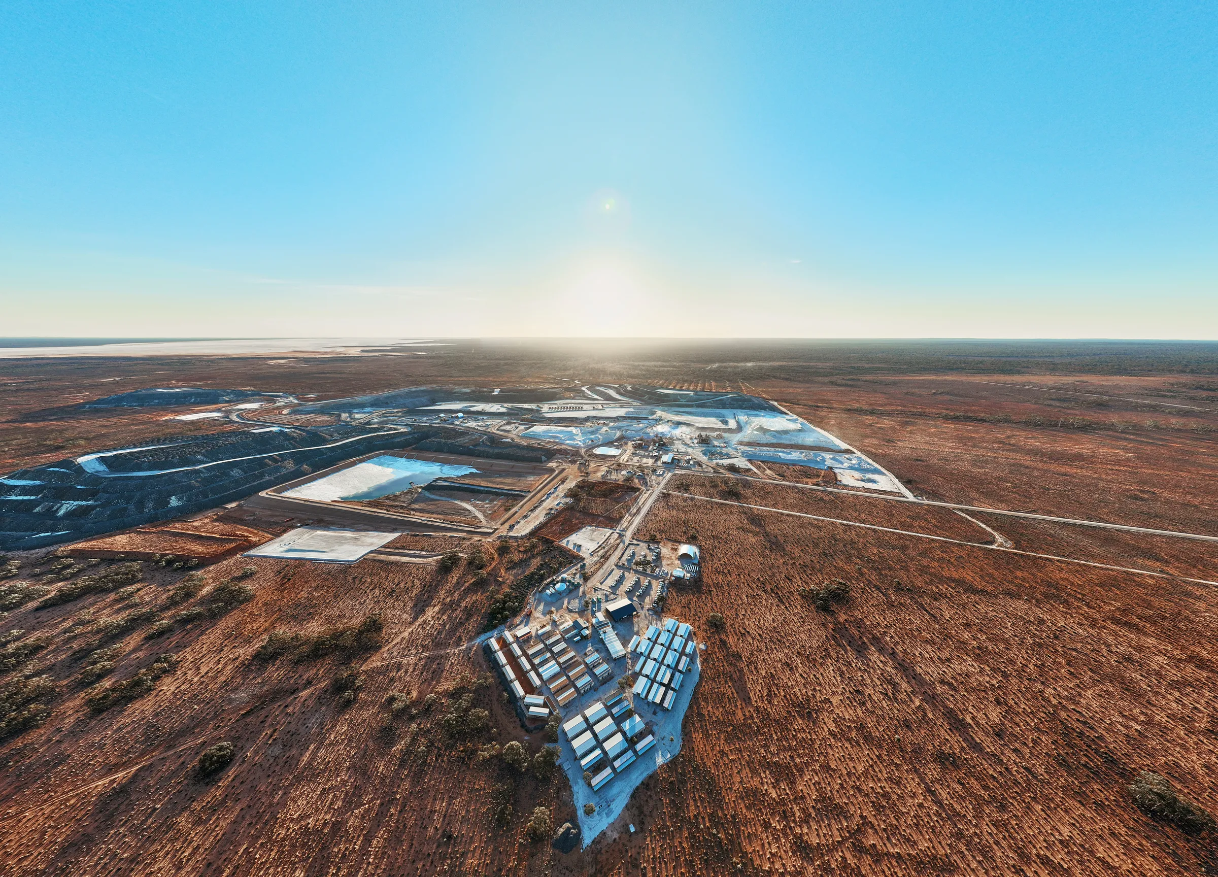Drone footage of MinRes Bald Hill minesite