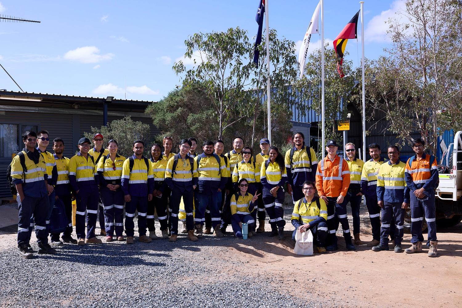 Engineering students from Curtin University's WASM