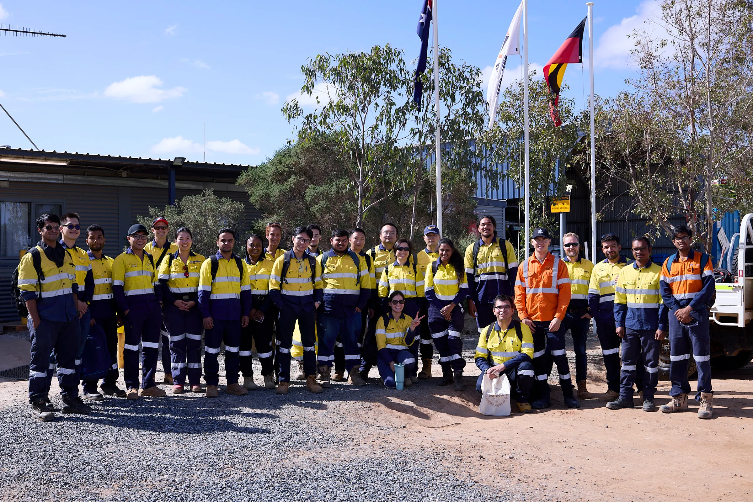 Engineering students from Curtin University's WASM