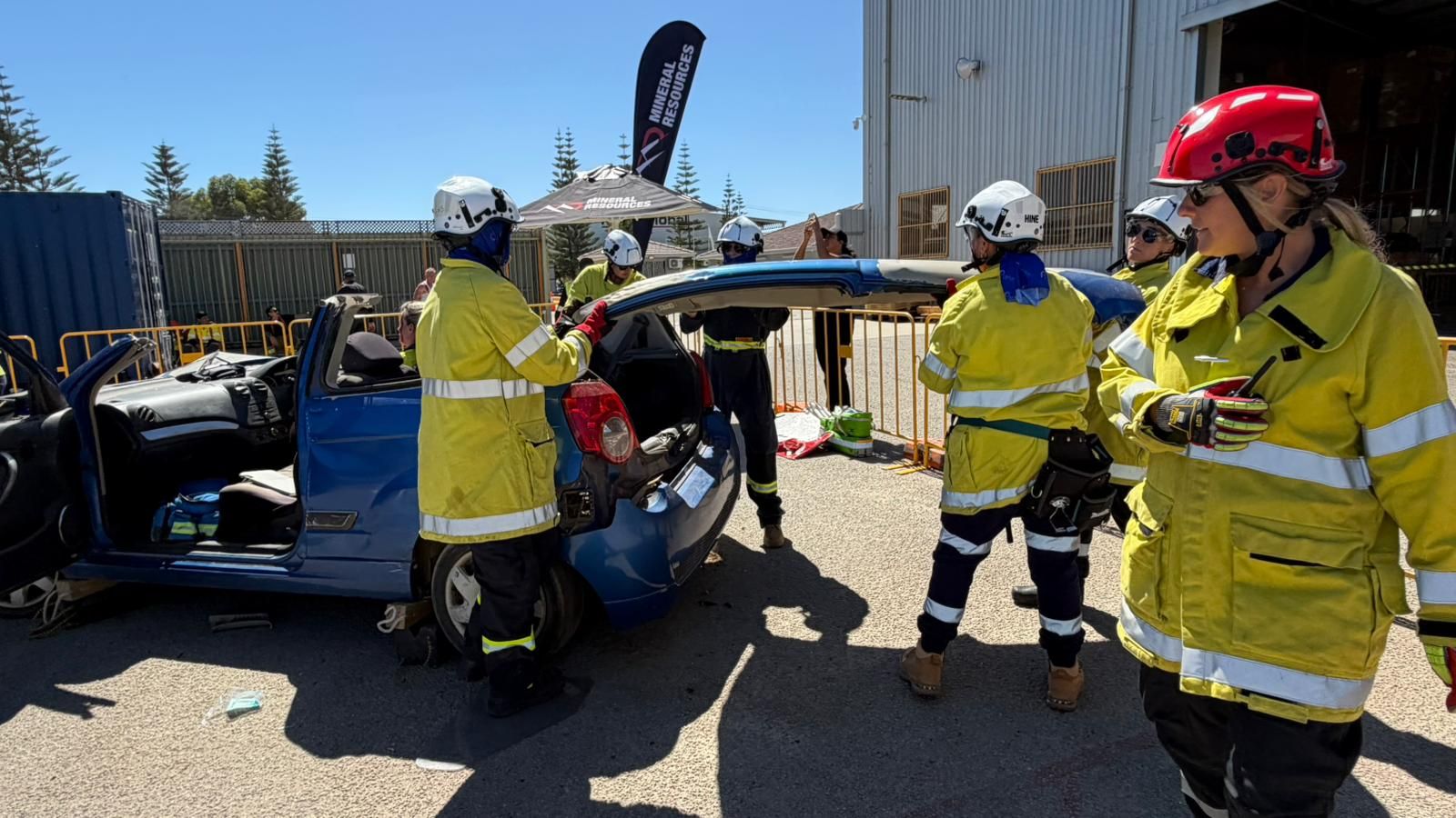 Women competing in Rescue Program