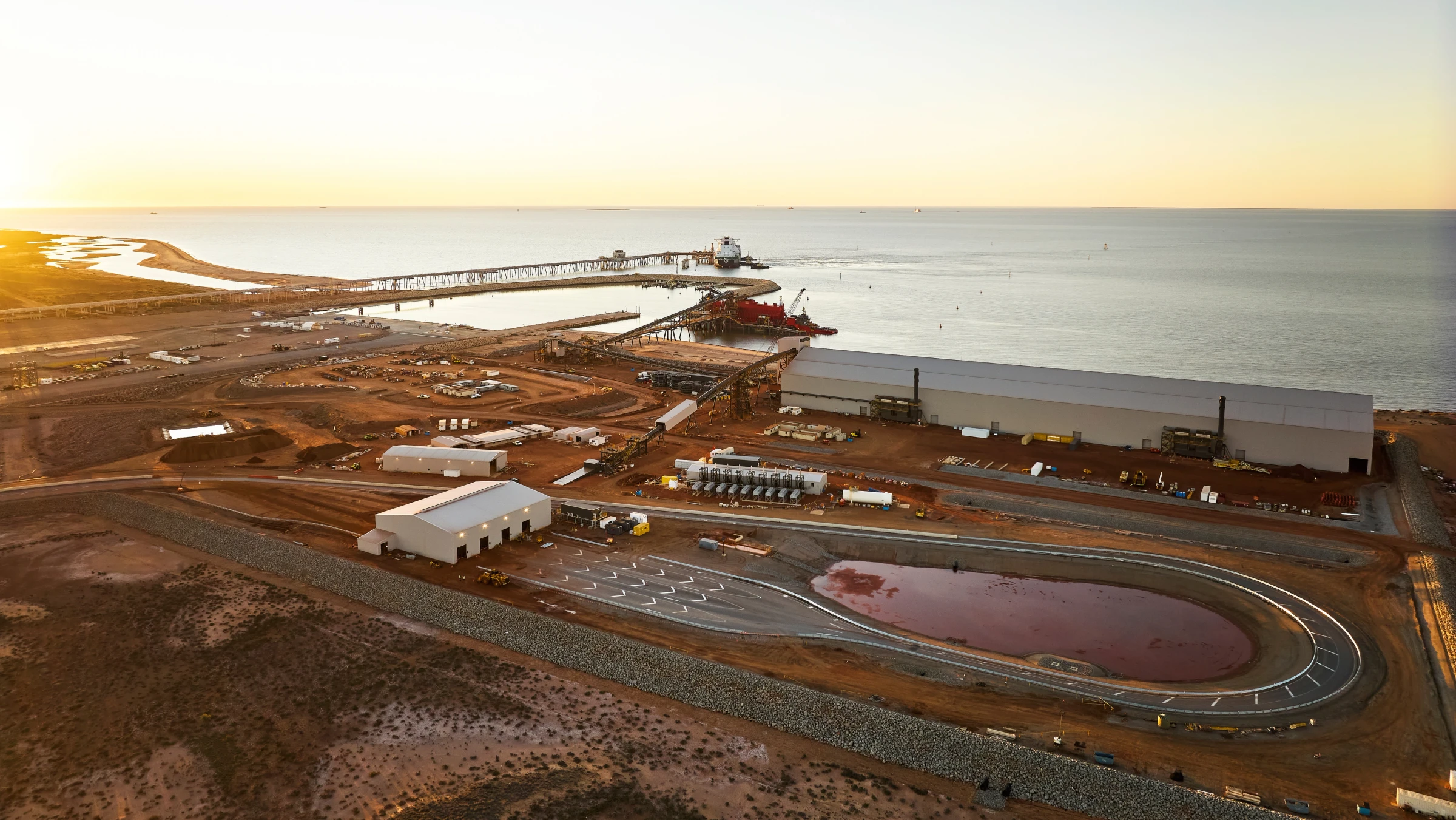 Onslow Port drone image