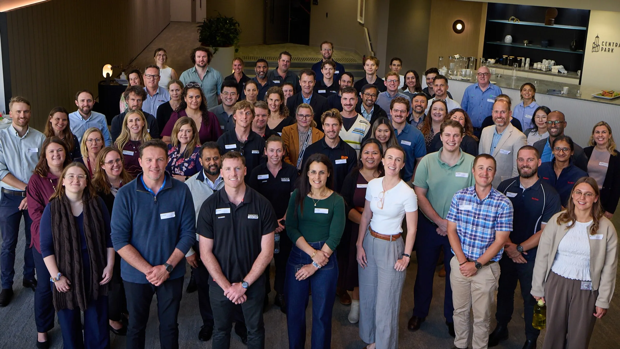 Group of people at the event standing together