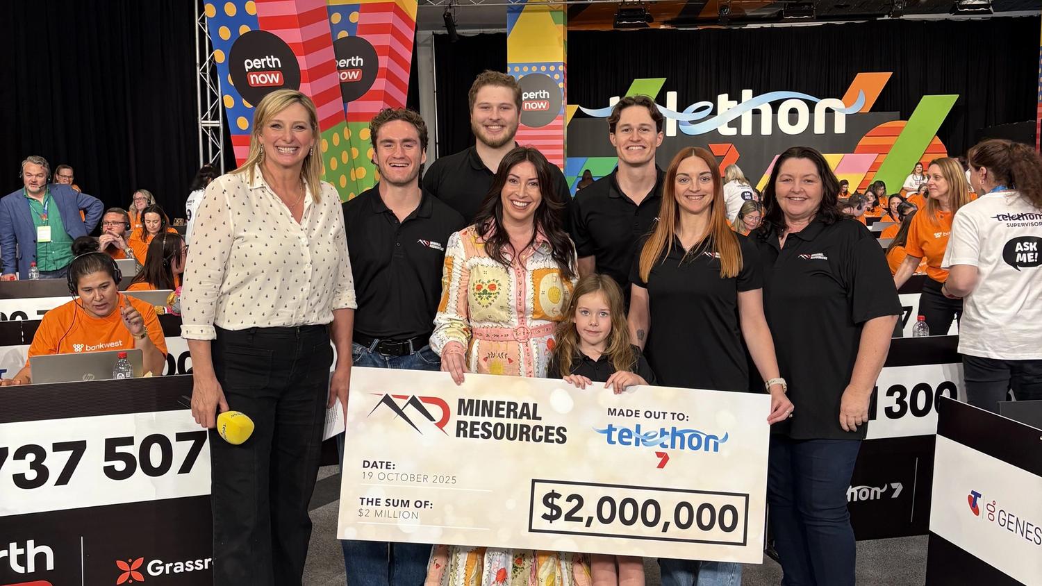 Telethon $2,000,000 donation