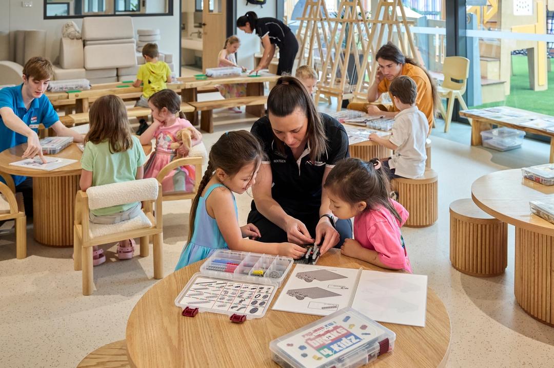 Kids playing at the MinRes early learning centre