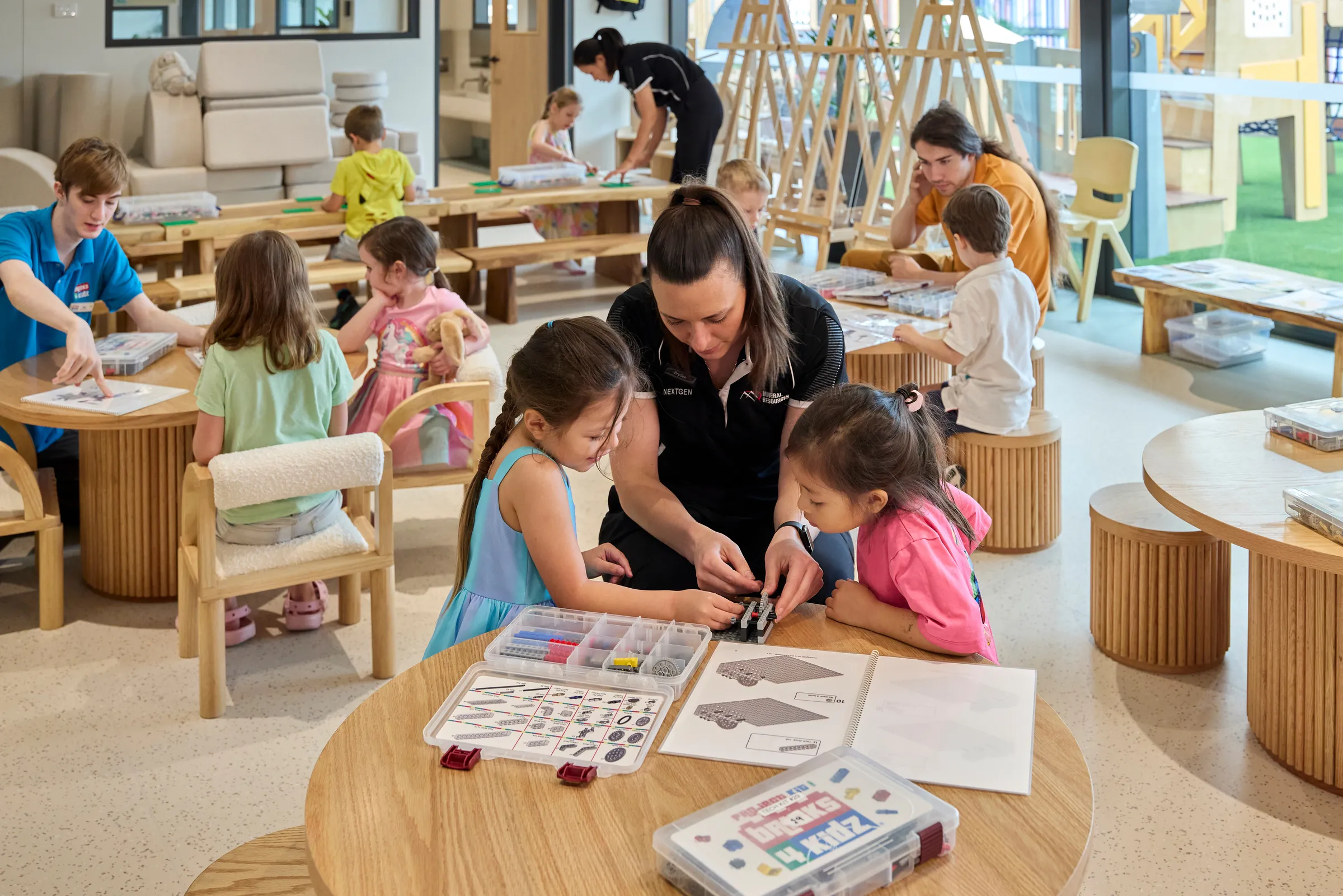 Kids playing at the MinRes early learning centre