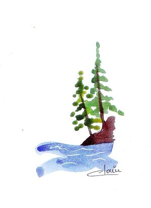 Watercolor Enclosure Cards