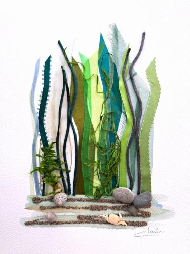 Seascape Textile Collage